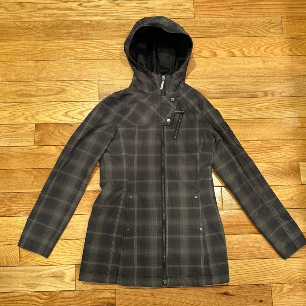 Marmot MemBrain Waterproof Gray Outdoor Gorcope Women's Size XS Ski Rain Jacket